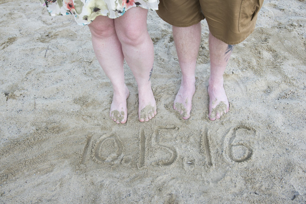 feet in sand