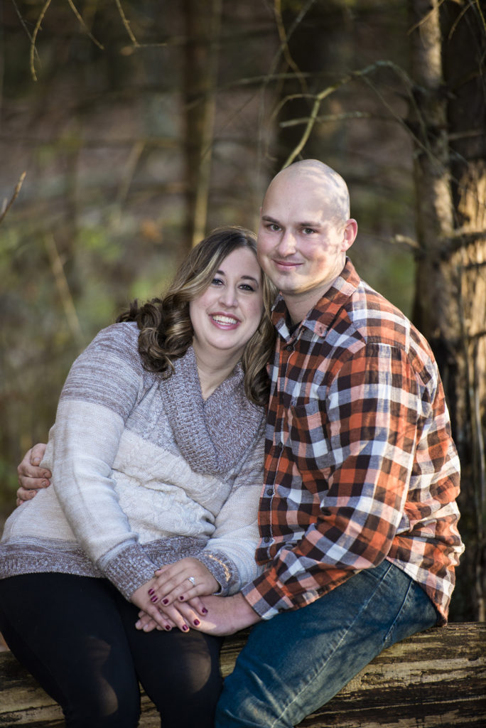 couple in woods