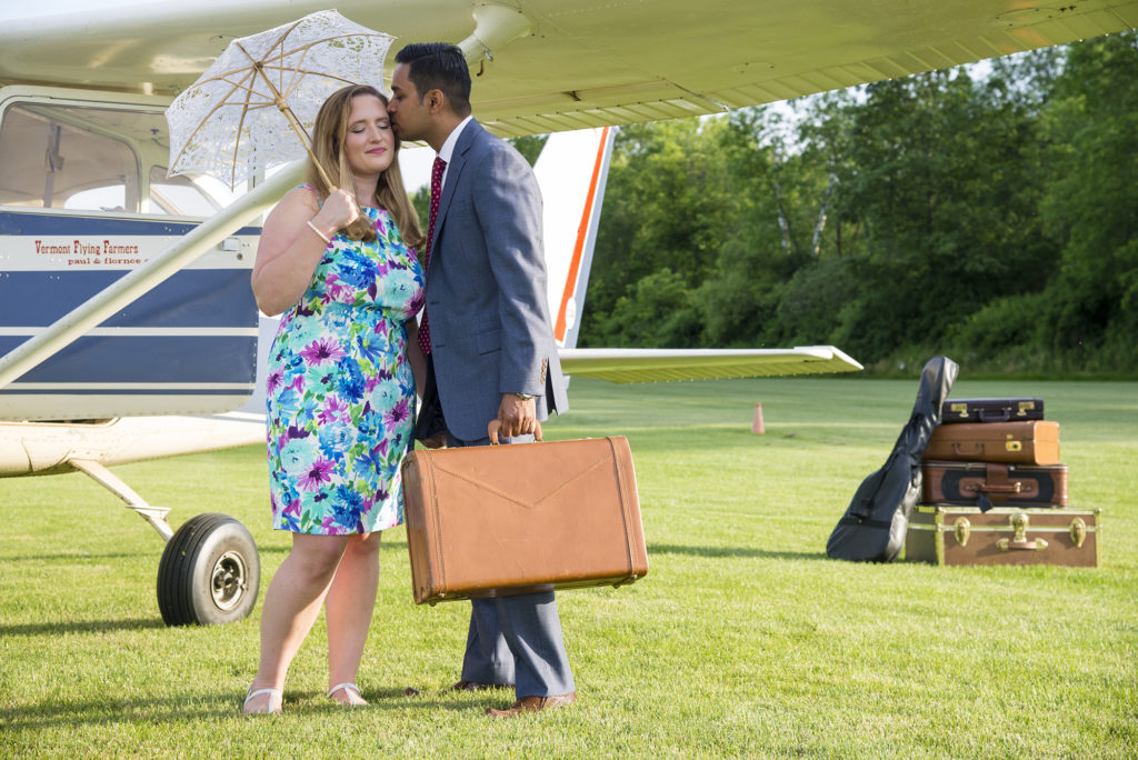 couple by plane